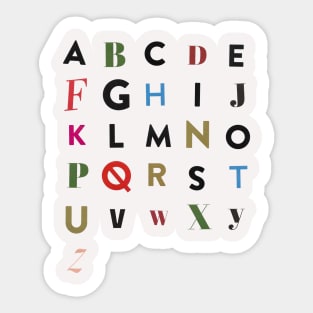 ABC Sticker
